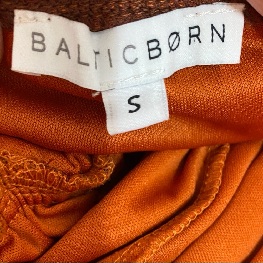 Baltic Born Leon‎ Off Shoulder Maxi Dress Rust Size Small Wedding Guest Tulle - Picture 9 of 13
